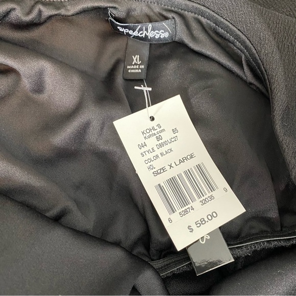 Speechless Black Cross Back Jumpsuit With Pockets - Picture 9 of 12